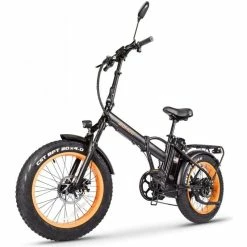 Other SOHOO Black/Orange 48V 500W E-Bike 20" Step-Over Folding Fat Tire 2022