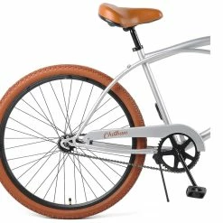 Retrospec Chatham Beach Cruiser 1-Speed 26" - Matte Silver/Cardinal 2021 -Aventon Shop 9UYrBsl DlzSHLusL8EQiiDVA
