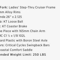 Retrospec Chatham Beach Cruiser Step-Thru 1-Speed 26" - Sky Blue 2022 -Aventon Shop B HPKgJuklKA z7Pnl08TuMLA 1