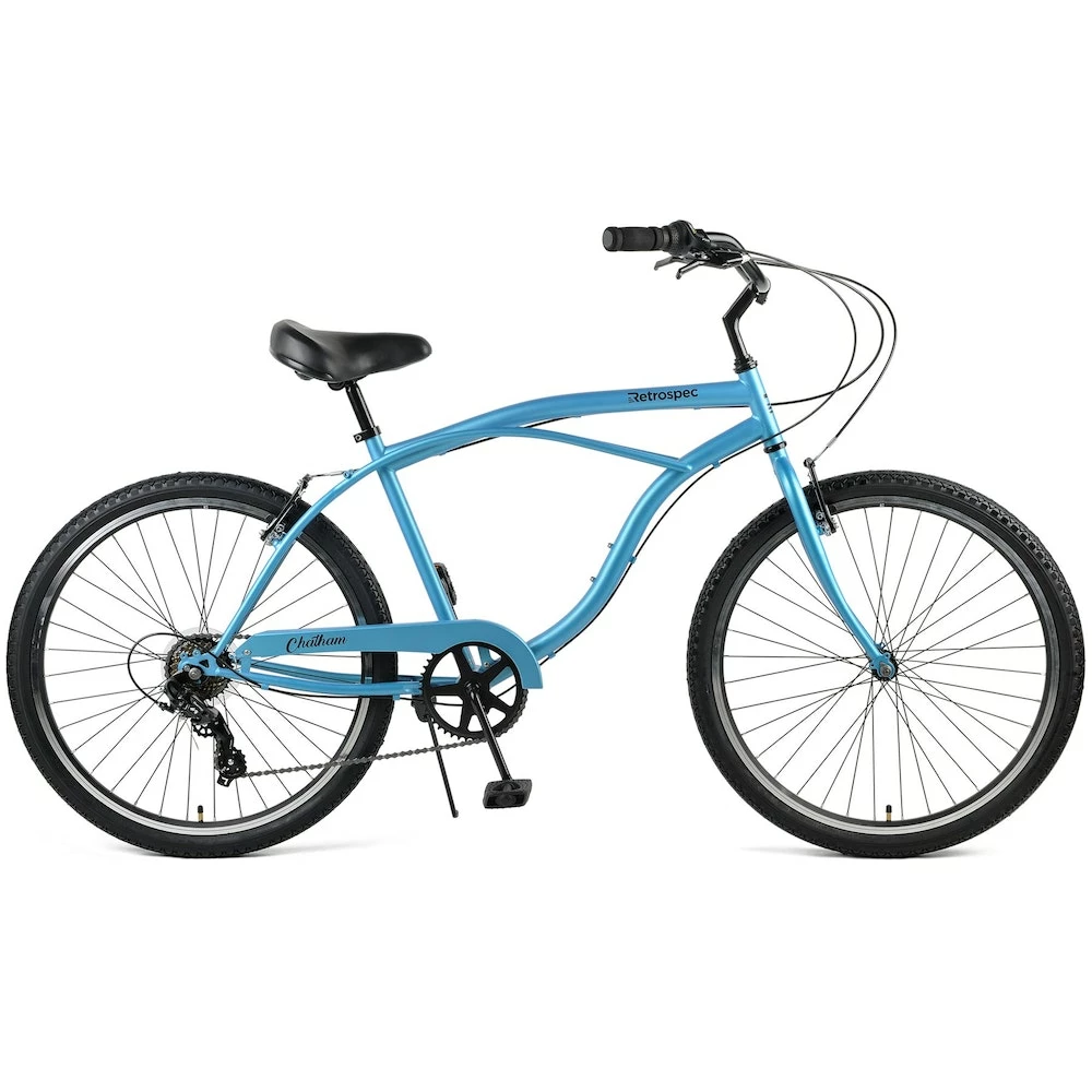 Retrospec Chatham Beach Cruiser 7-Speed 26" - Matte Pacific Blue 2022 3 Retrospec Chatham Beach Cruiser 7-Speed 26" - Matte Pacific Blue 2022