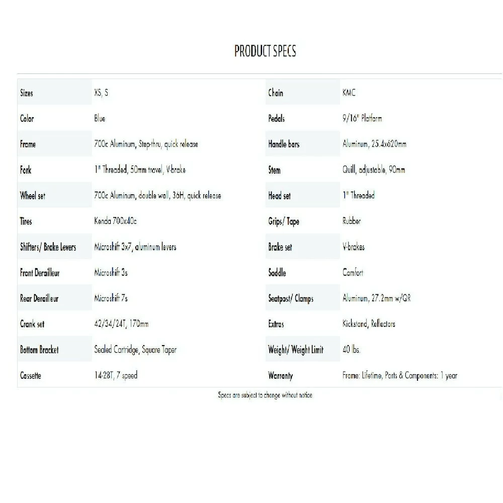 Women's Comfort Bike, Head Strada Microshift Women's 700c 10 Women's Comfort Bike, Head Strada Microshift Women's 700c - Image 8