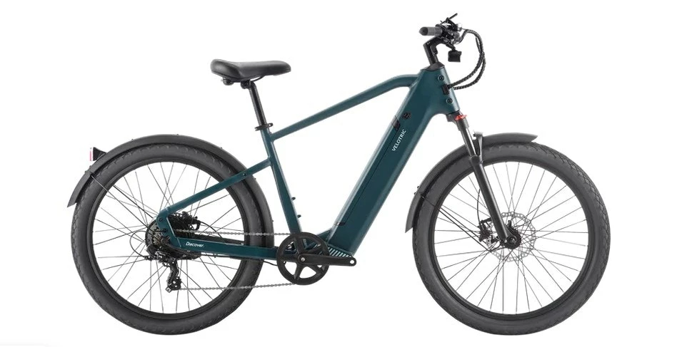 Velotric Discover 1 Step Over E-bike With Disc Brakes - Forest 3 Velotric Discover 1 Step Over E-bike With Disc Brakes - Forest