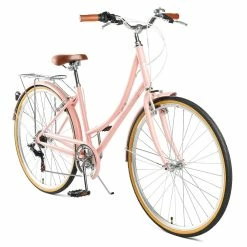 Retrospec Beaumont 7-Speed Step-Thru City Bike - Blush Pink 2022 -Aventon Shop FkEyGBOPh gnN6s7 tKUUW7PI