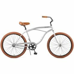 Retrospec Chatham Beach Cruiser 1-Speed 29" - Matte Silver/Cardinal 2021