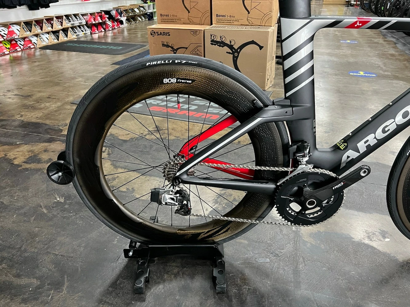 Argon 18 E-119 Tri+ SRAM Red ETap - Zipp 808 Firecrest Wheelset - Black 2022 4 Argon 18 E-119 Tri+ SRAM Red ETap - Zipp 808 Firecrest Wheelset - Black 2022 - Image 2