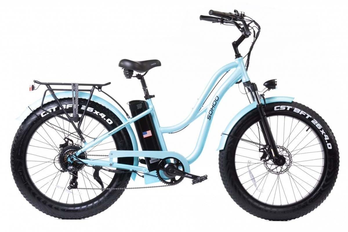 Other SOHOO 48V 750W 26" X 4.0 Fat Tire Step-Through Beach Cruiser E-Bike 2022 3 Other SOHOO 48V 750W 26" X 4.0 Fat Tire Step-Through Beach Cruiser E-Bike 2022