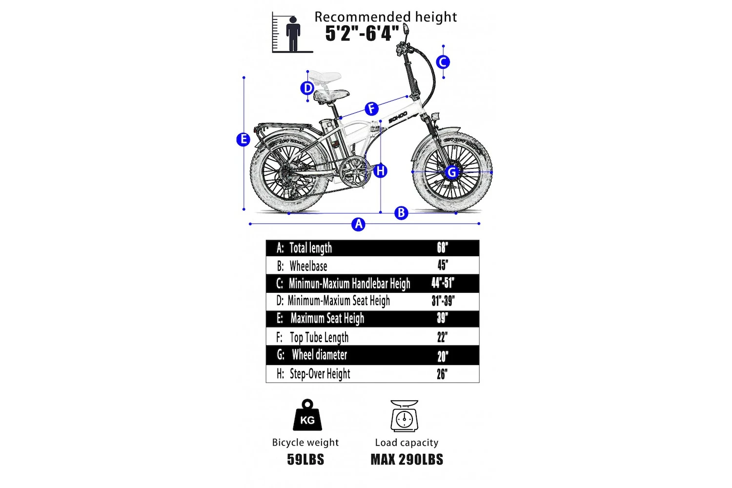 Other SOHOO Black/Orange 48V 500W E-Bike 20" Step-Over Folding Fat Tire 2022 6 Other SOHOO Black/Orange 48V 500W E-Bike 20" Step-Over Folding Fat Tire 2022 - Image 4